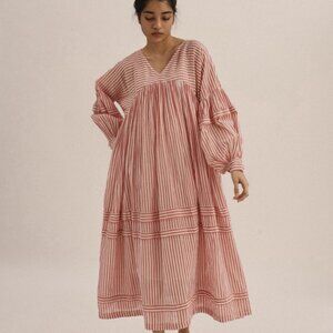 NWT Mason & Mill Irisa striped cotton dress